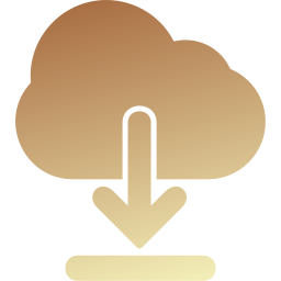 téléchargement en nuage Icône