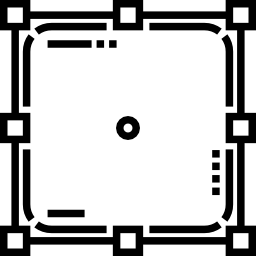 rectángulo redondeado icono