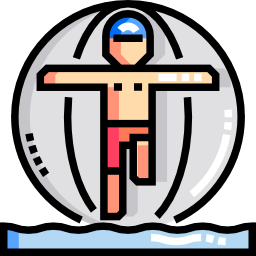 Water zorbing icon