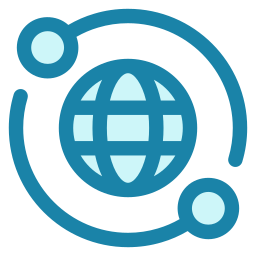 글로벌 연결 icon