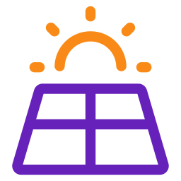 Solar panel icon