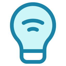 lámpara inteligente icono