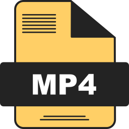 archivo mp4 icono