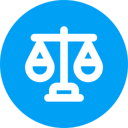 Justice scale icon