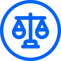 Justice scale icon