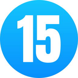 vijftien icoon