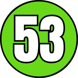 cincuenta y tres icono