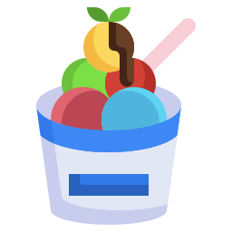 Ice cream cup icon