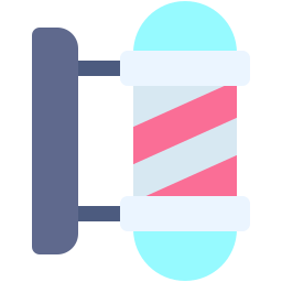 Barber pole icon