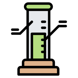 Graduated cylinder icon