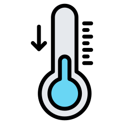 baja temperatura icono