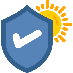Sun protection icon