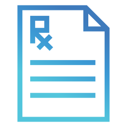 Medical prescription icon