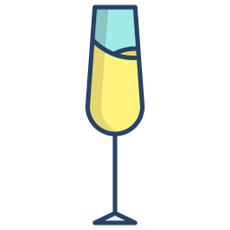 glas champagner icon