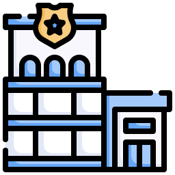 stazione di polizia icona
