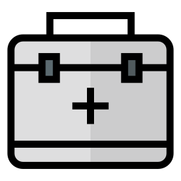 Medical kit icon