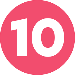 dziesięć ikona