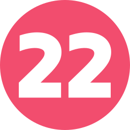 Twenty two icon