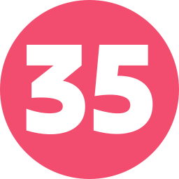 Thirty five icon