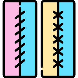 des points de suture Icône