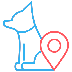 área para perros icono