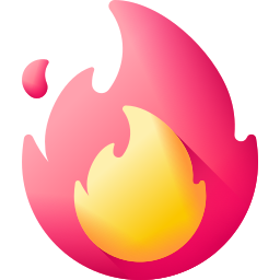 3d ogień ikona