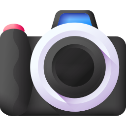 macchina fotografica 3d icona