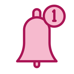 campana de notificación icono