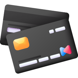 carta di credito 3d icona
