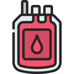 Blood bag icon