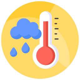 regenachtig klimaat icoon