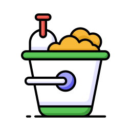 Sand bucket icon