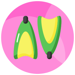 Swimming flippers icon
