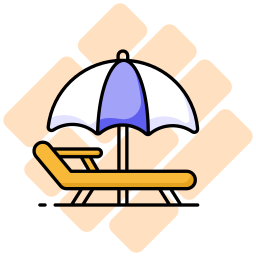 Umbrella beach icon