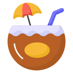 Coconut drink icon