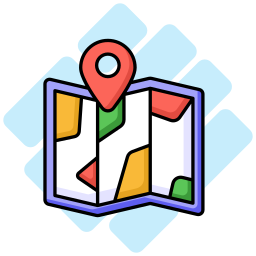 Map and location icon