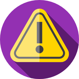 Warning sign icon