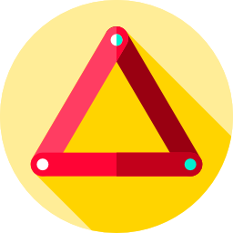 triangolo di attenzione icona