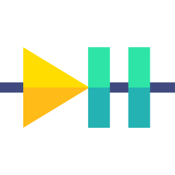 broche de diode Icône