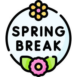 spring break, frühjahrsurlaub, frühjahrsferien icon