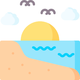 spiaggia icona