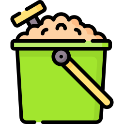 Sand bucket icon