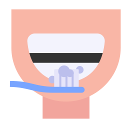 lavando los dientes icono