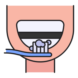 escovando os dentes Ícone