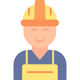 Construction worker icon