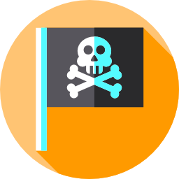 piraten vlag icoon