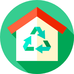 Eco house icon