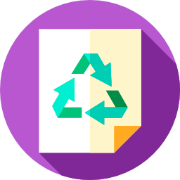 Recycling paper icon