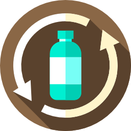 Recycling bottle icon