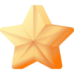 estrella 3d icono